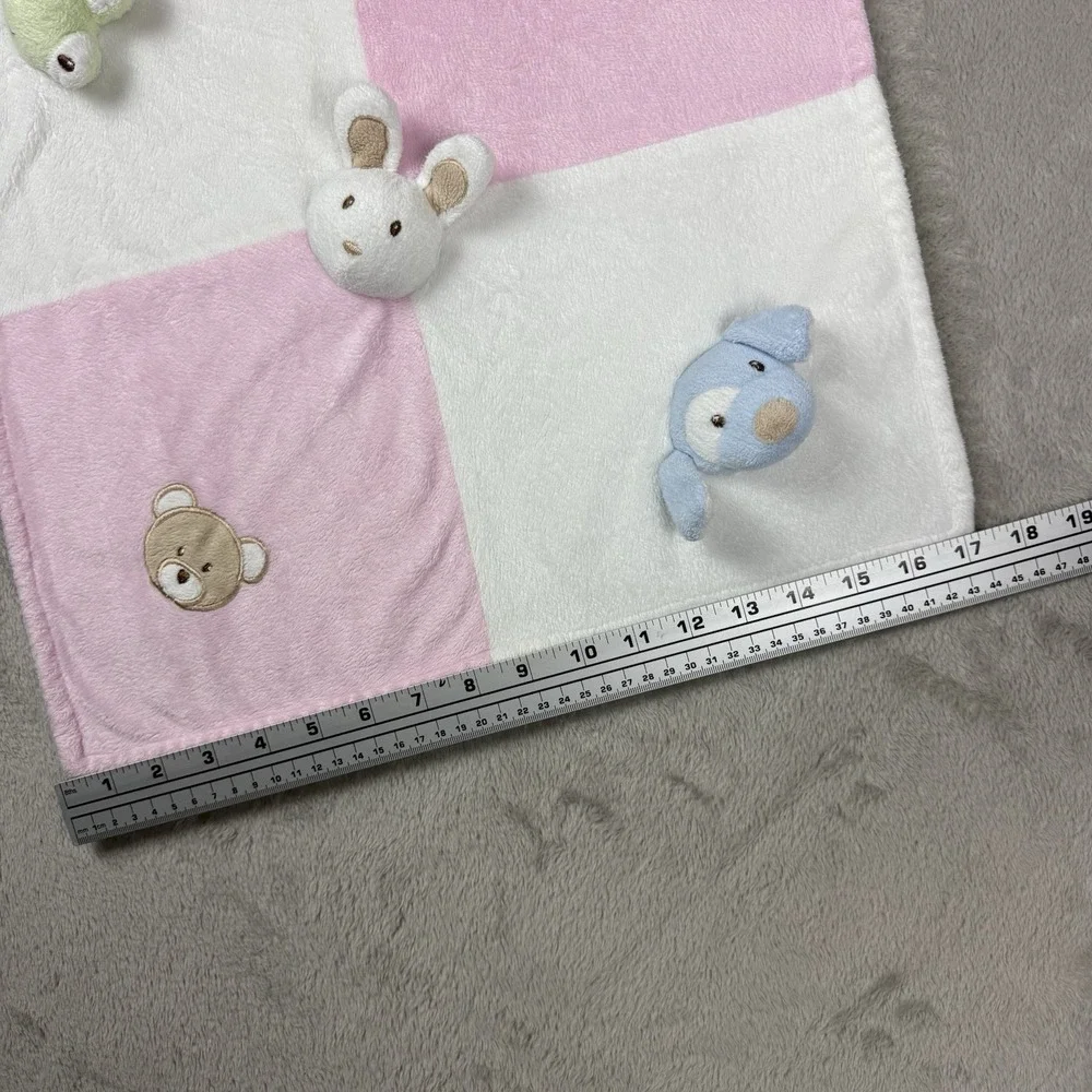 Blankets and Beyond Baby Lovey Bunny Bear Puppy Frog Security Blanket Plush HTF